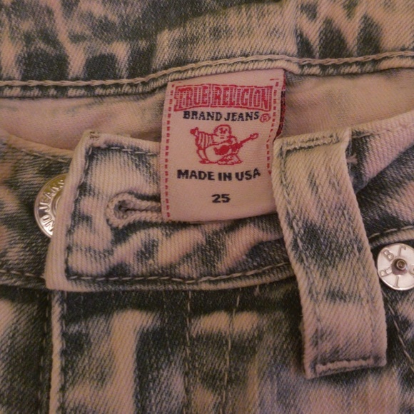 pink acid wash True Religion jeans - Picture 5 of 5